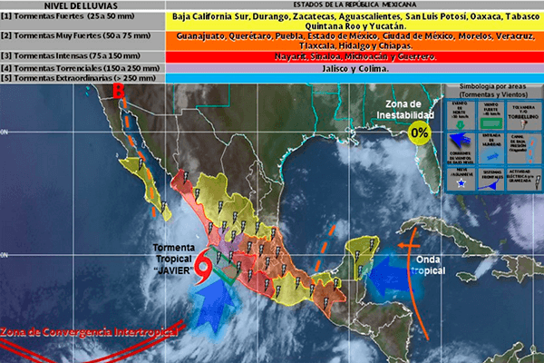 tormenta javier