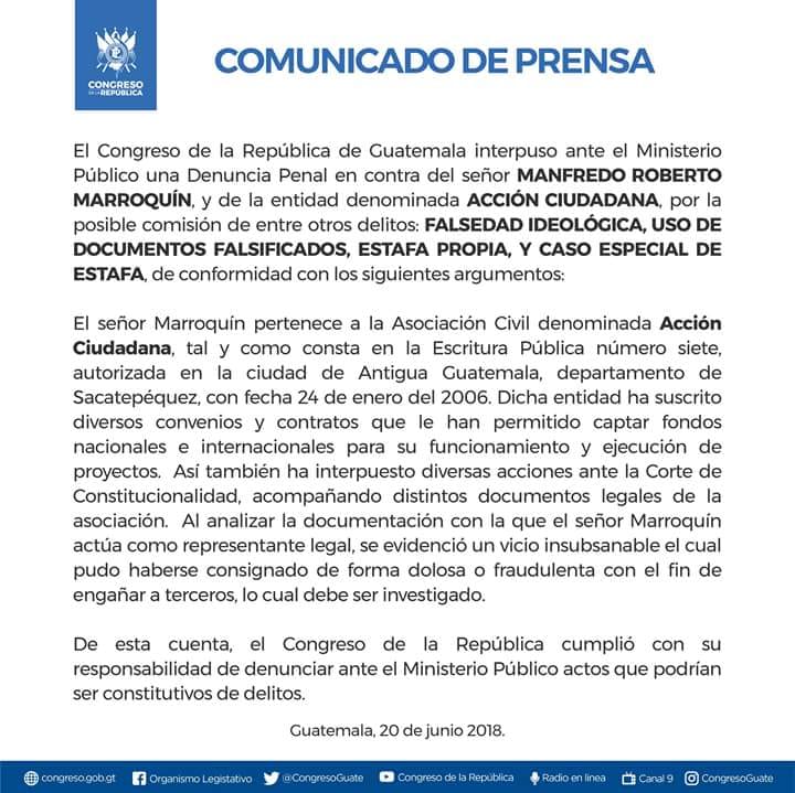 comunicado