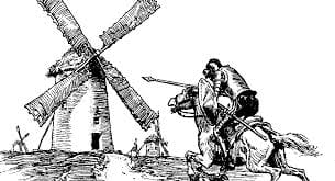 Don Quijote y los molinos
