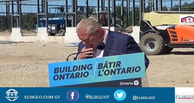 primer ministro de Ontario se traga una abeja