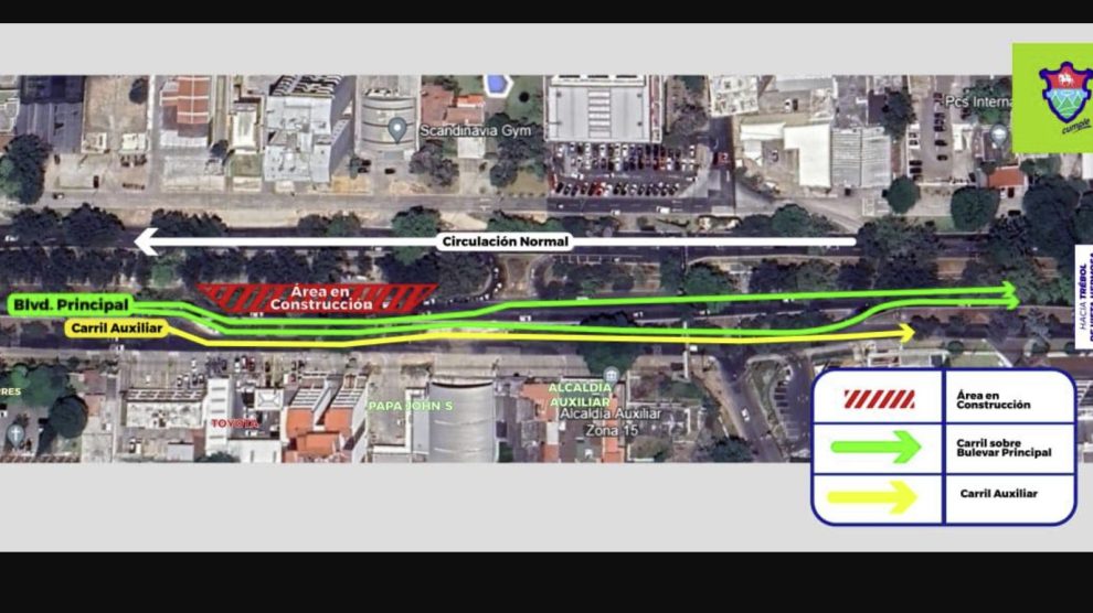 Realizan cambios viales en zona 15 1 cambio de vias zona 15