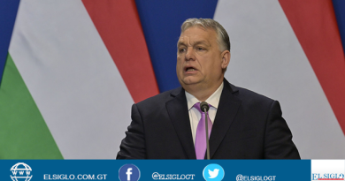 Imagen del primer ministro húngaro dando declaraciones sobre la OTAN
