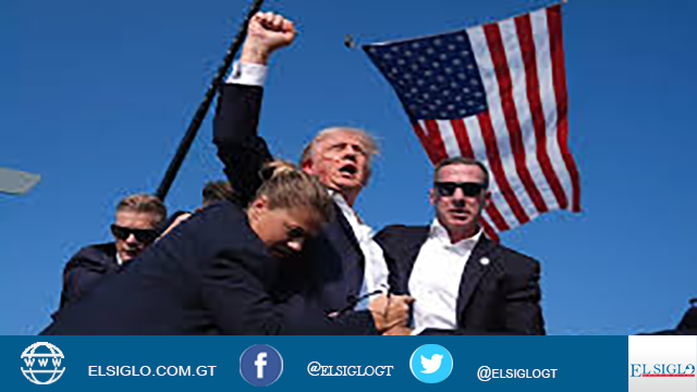 Foto de Donald Trump tras el atentado en su contra
