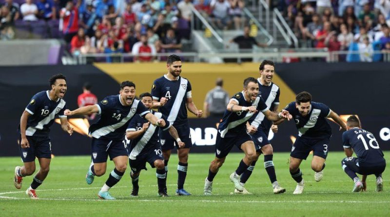 Selección de Guatemala preparándose para el partido de Guatemala vs. El Salvador