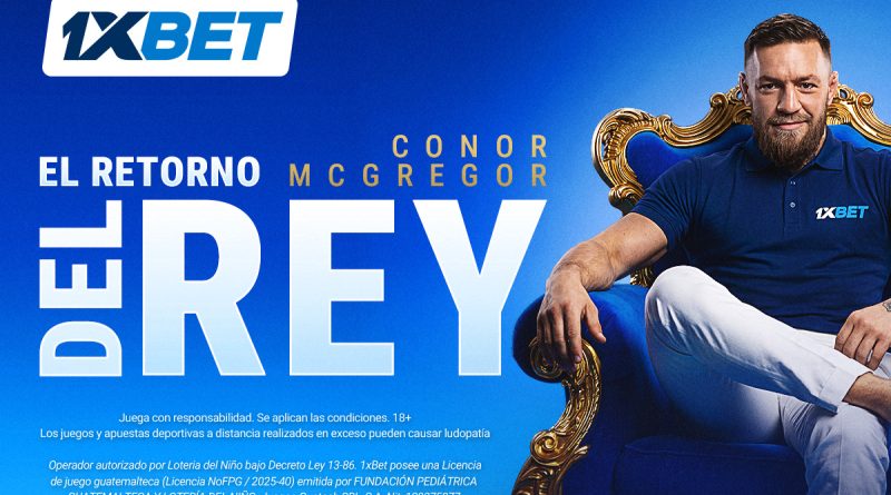 El rey ha vuelto: Conor McGregor es nuevo embajador global de 1xBet 